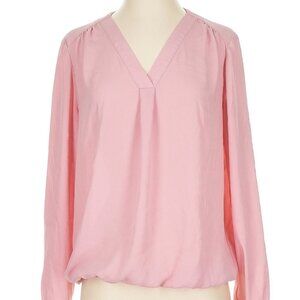 Chaus Pink Long Sleeve Blouse size L